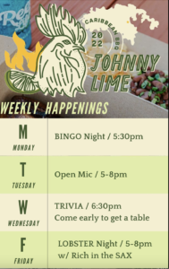 Johnny lime weekly happening st john live music and events